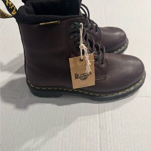 Dr. Martens 1460 PASCAL WARMWAIR LEATHER LACE UP BOOTS Size:7M/ 8L